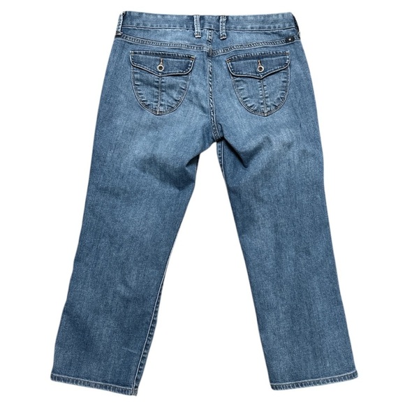 Lucky Brand Sweet Jean Crop Selvedge Seam Size 8/29 Decorative Rear Pockets - Picture 2 of 13